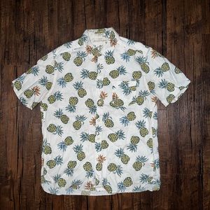 H&M Pineapple Print Button-Down Shirt